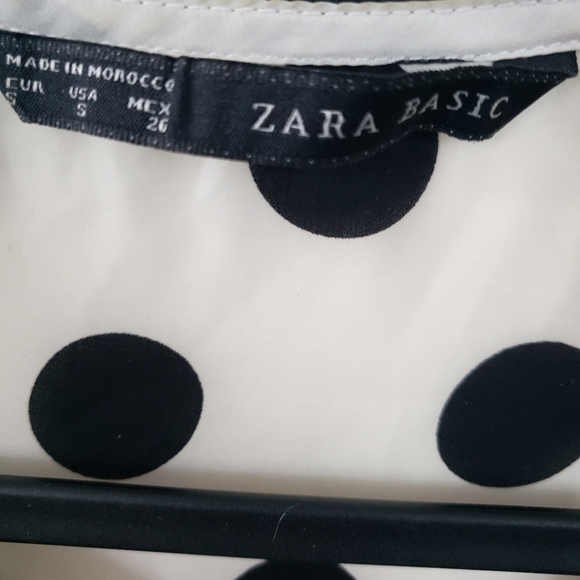 Zara Basic polka dot blouse - Picture 2 of 4